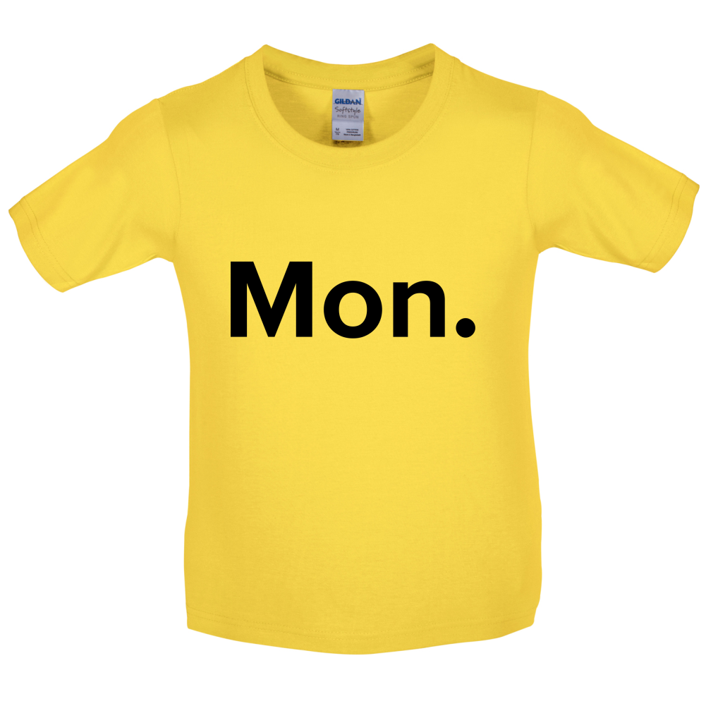 Weekday - Mon Kids T Shirt