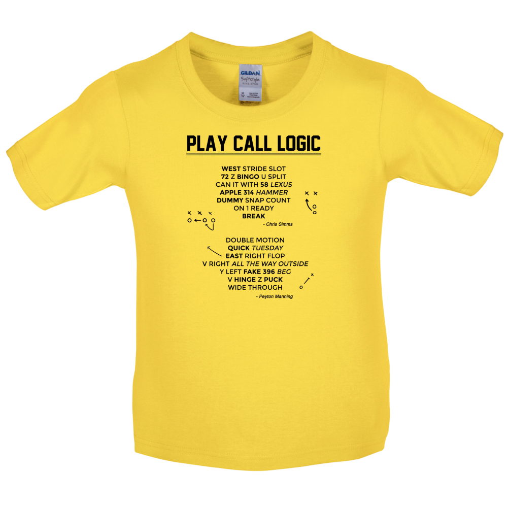 Play Call Logic Kids T Shirt