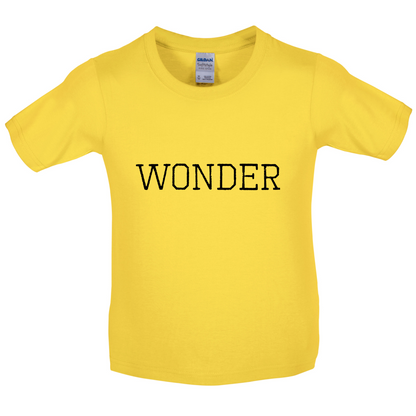 Justcie Wonder College Style Kids T Shirt