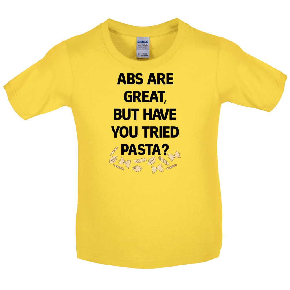 Abs Are Great, Pasta Kids T Shirt