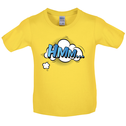 Hmm... Word Art Kids T Shirt