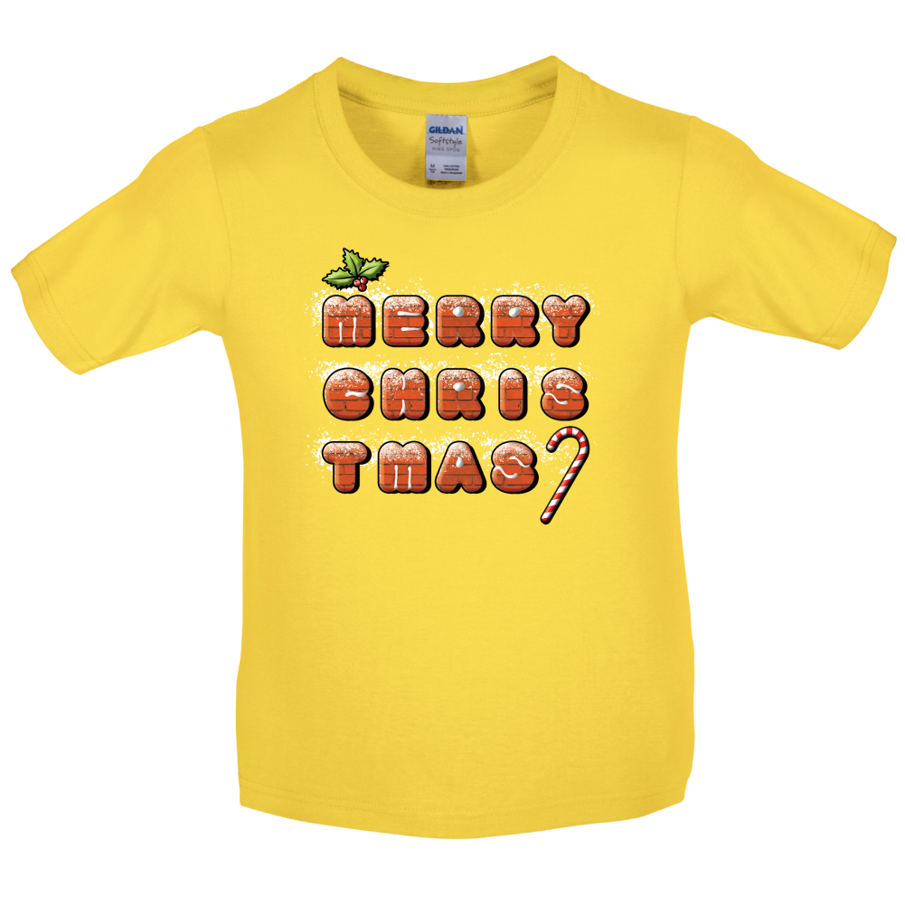Merry Christmas Biscuits Kids T Shirt