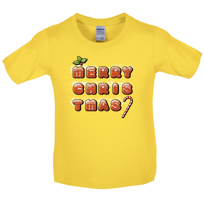 Merry Christmas Biscuits Kids T Shirt