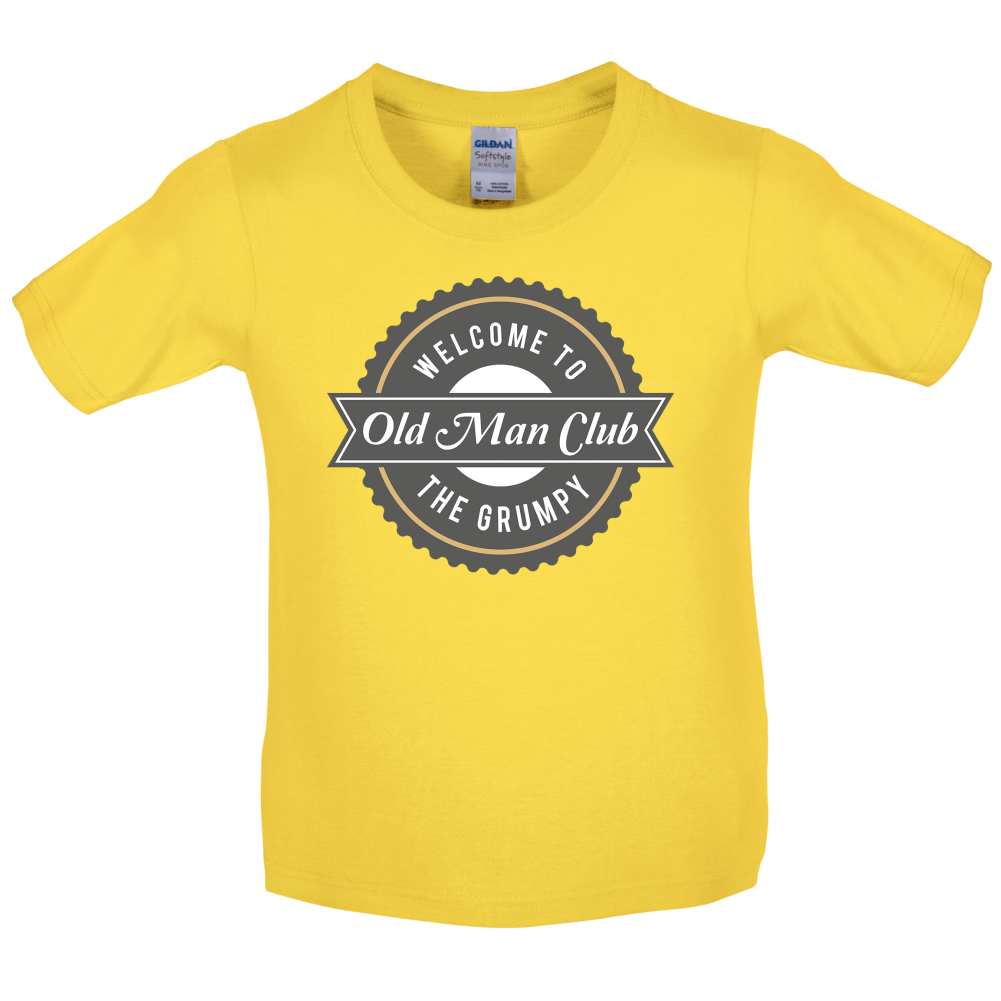 Old Man Club Kids T Shirt