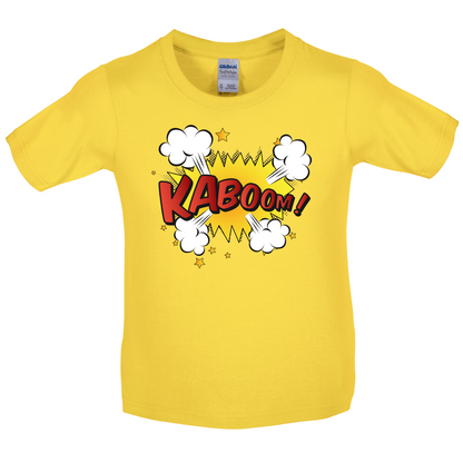 Kaboom! Word Art Kids T Shirt