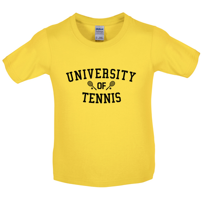 University Of Tennis Kids T Shirt