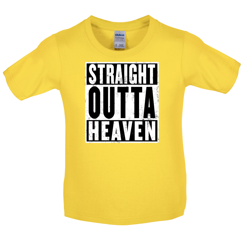 Straight Outta Heaven Kids T Shirt