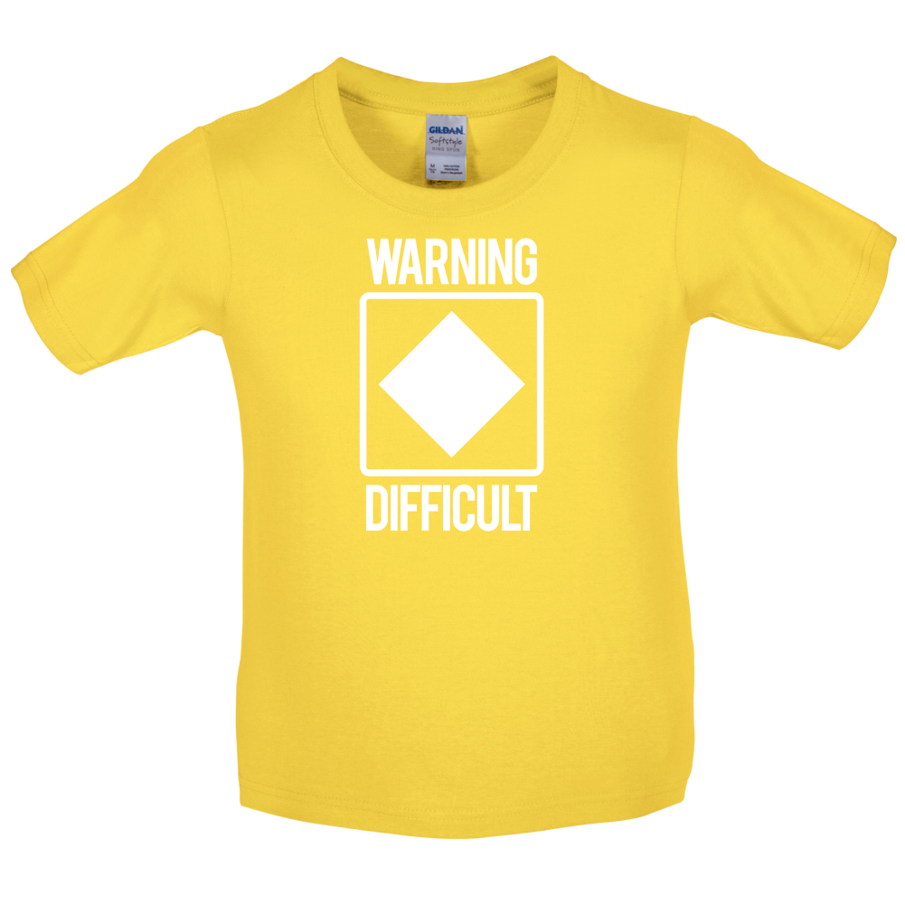 Warning Difficult Kids T Shirt