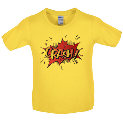CRASH! Word Art Kids T Shirt
