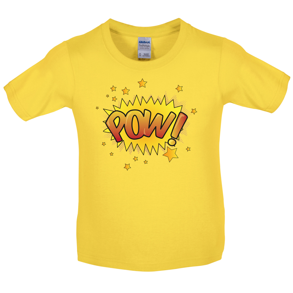 Pow! Word Art Kids T Shirt