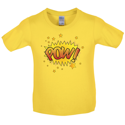 Pow! Word Art Kids T Shirt