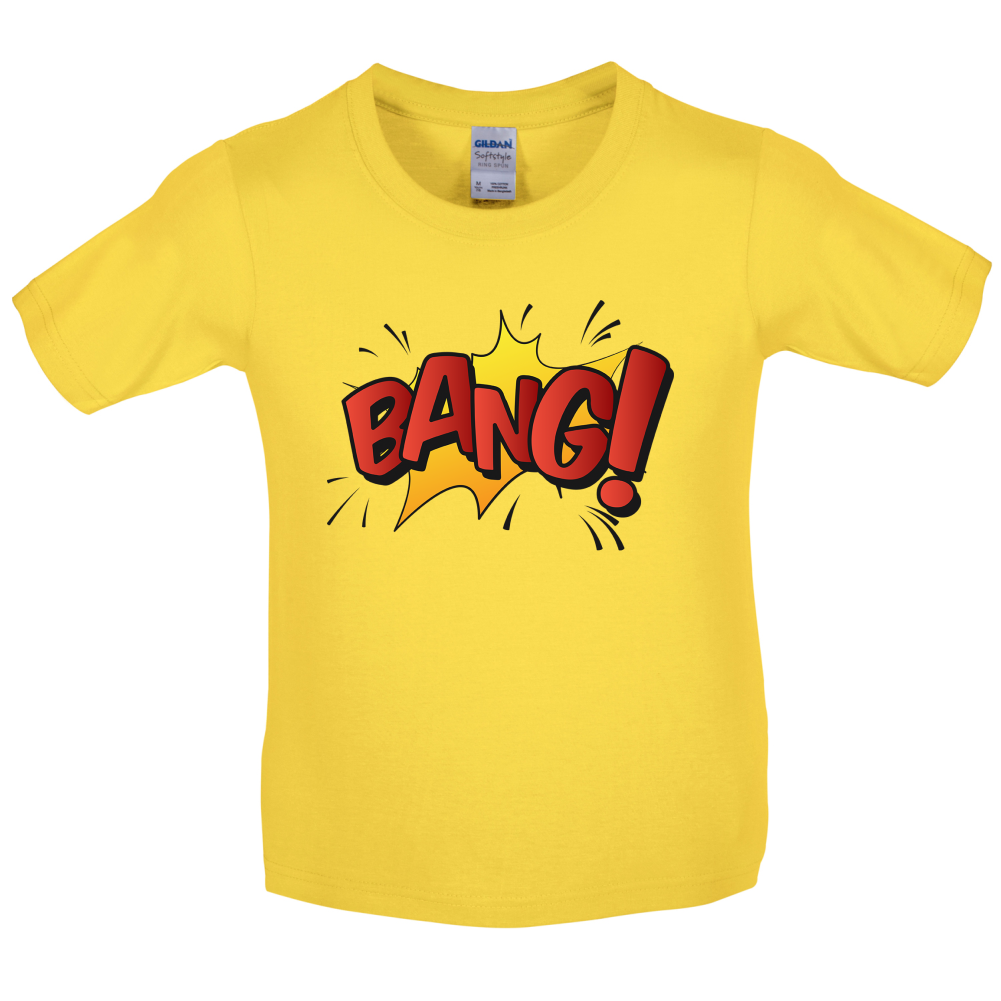 BANG! Word Art Kids T Shirt