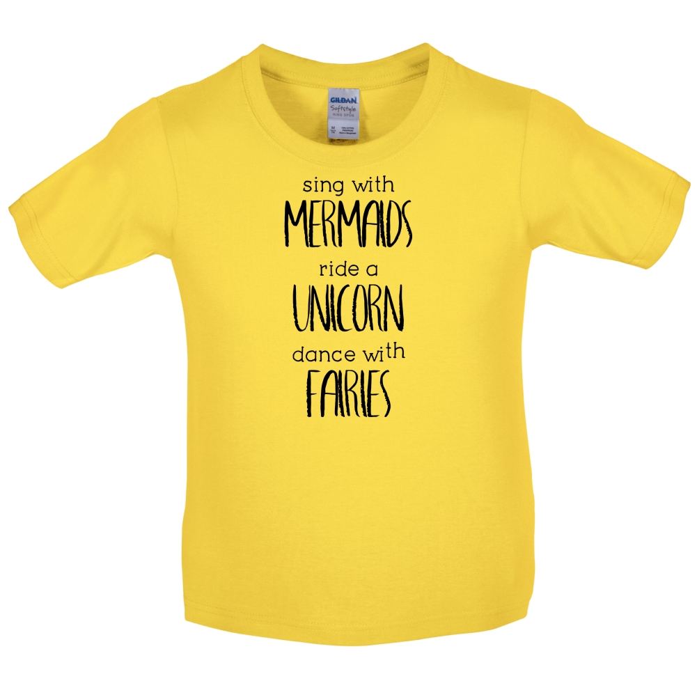 Sing With Mermaaids Kids T Shirt
