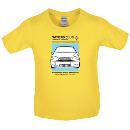 Car Owners Manual Ford Fiesta Kids T Shirt