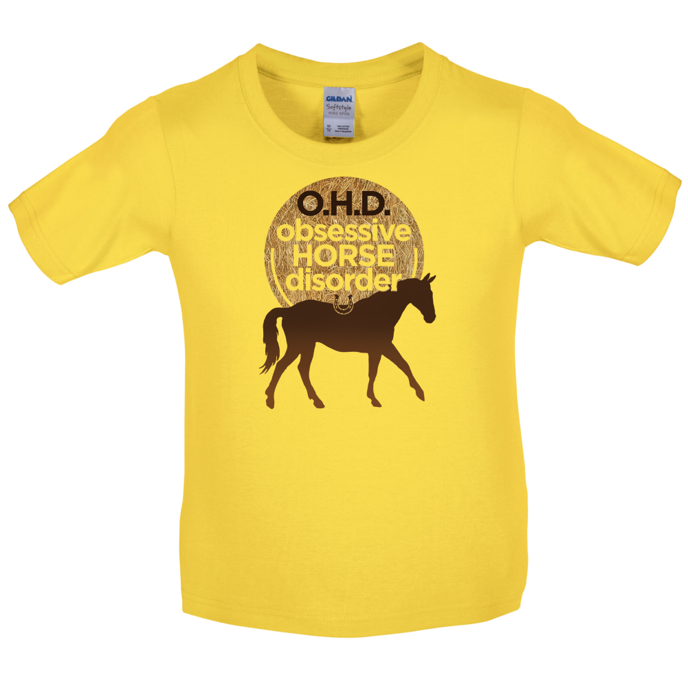 Obsessive Horse Disorder Kids T Shirt