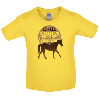 Obsessive Horse Disorder Kids T Shirt