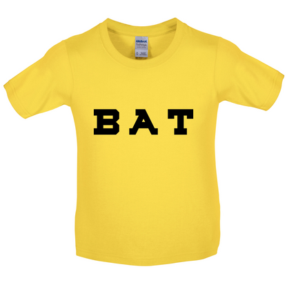Justcie Bat College Style Kids T Shirt