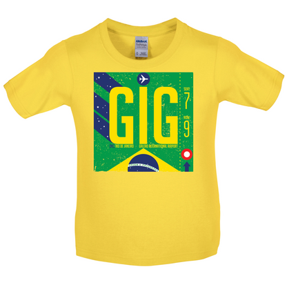 Rio Airport Kids T Shirt