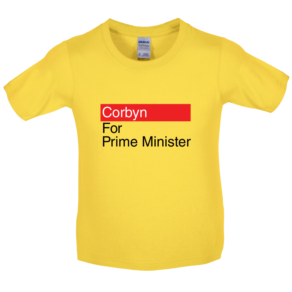 Corbyn For Prime Minister Kids T Shirt