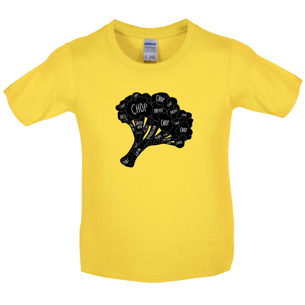 Butcher Broccoli Diagram Kids T Shirt