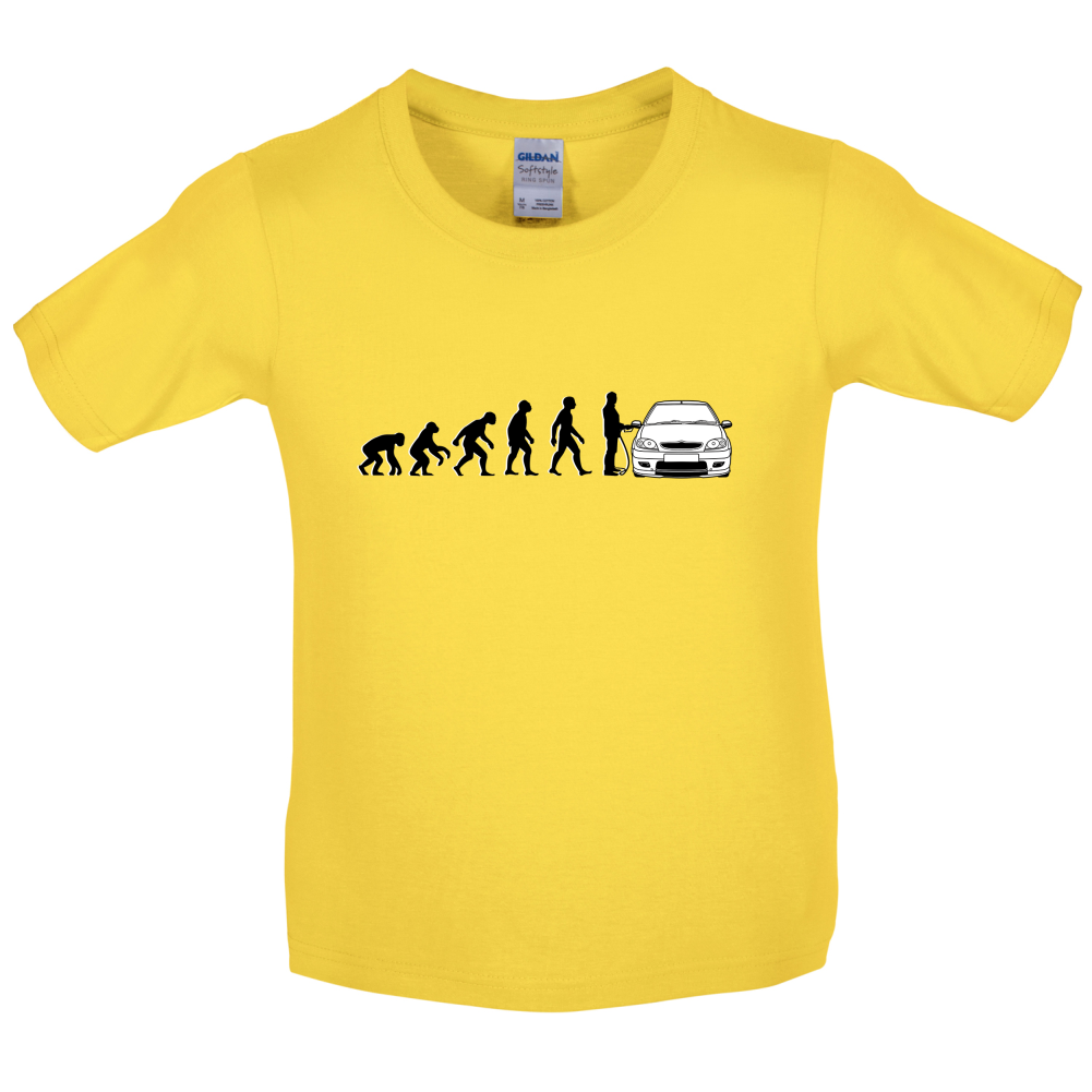 Evolution of Man Saxo Driver Kids T Shirt