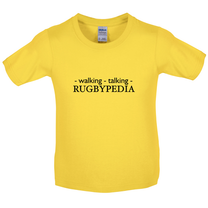 Walking Talking RUGBYPEDIA Kids T Shirt