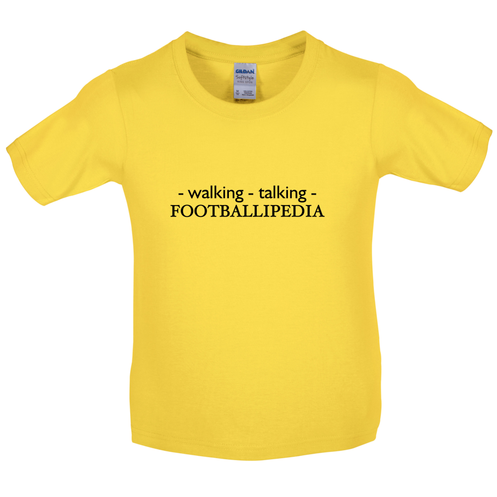 Walking Talking FOOTBALLIPEDIA Kids T Shirt