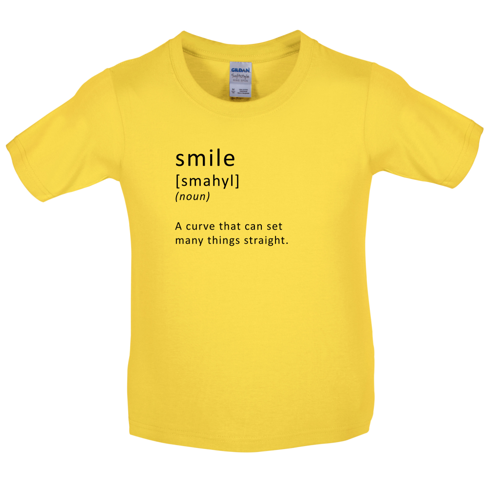 Funny Definition Smile Kids T Shirt