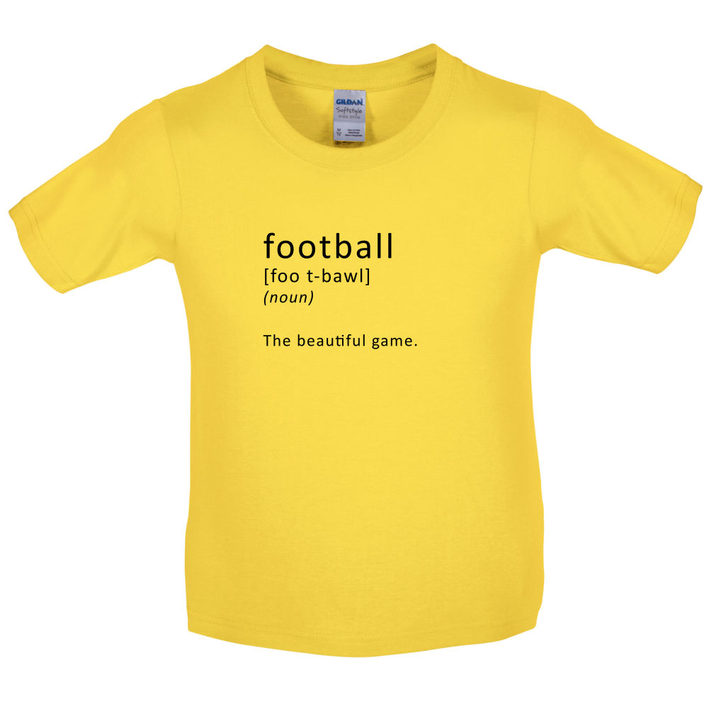 Funny Definition Football Kids T Shirt