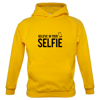 Believe In Your Selfie Kids T Shirt