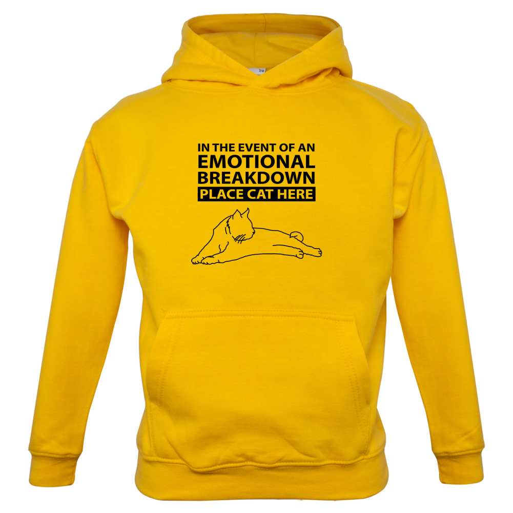 Emotional Breadown Place Cat Here Kids T Shirt