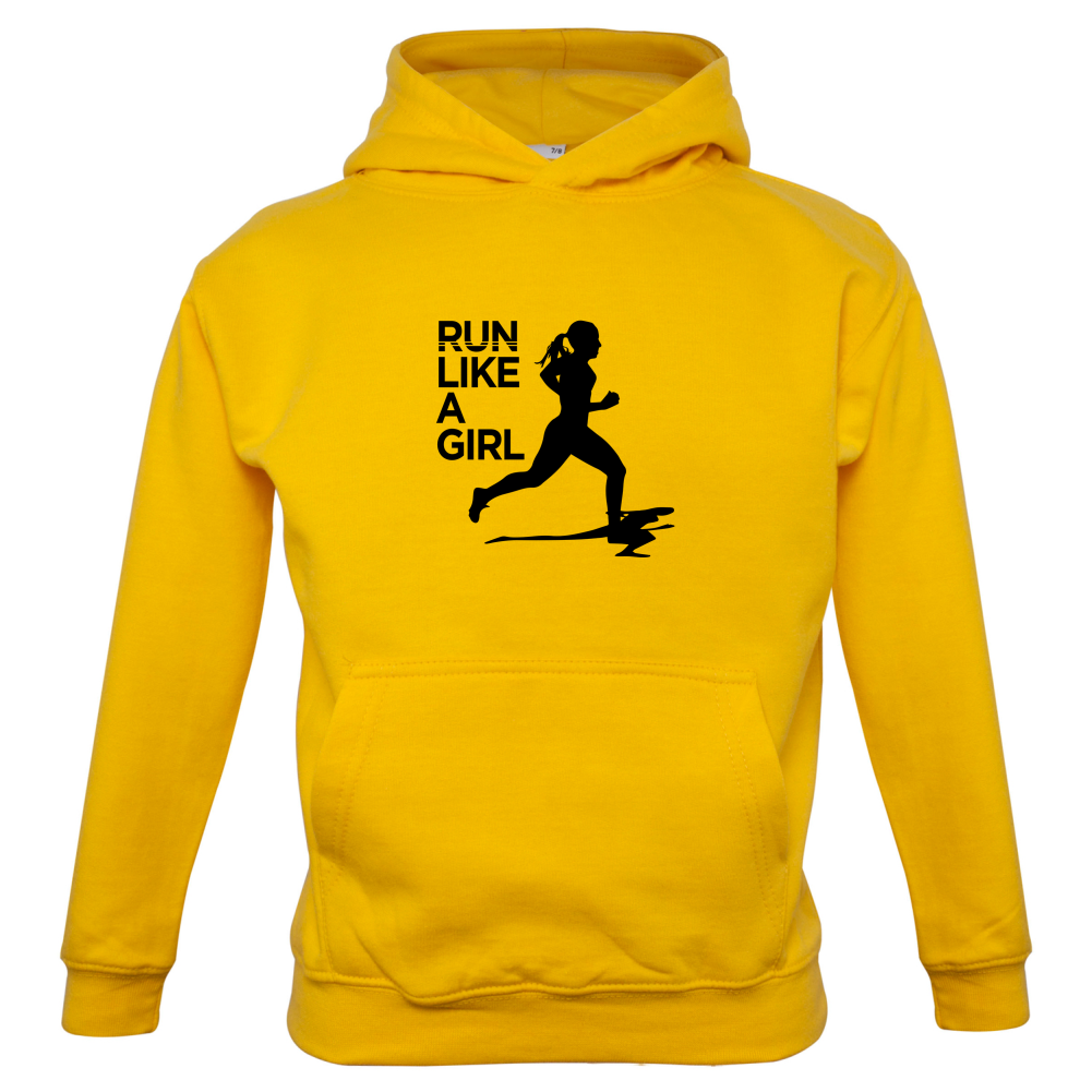 Run Like A Girl Kids T Shirt