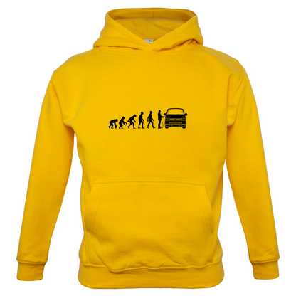 Evolution Of Man T5 Campervan Kids T Shirt