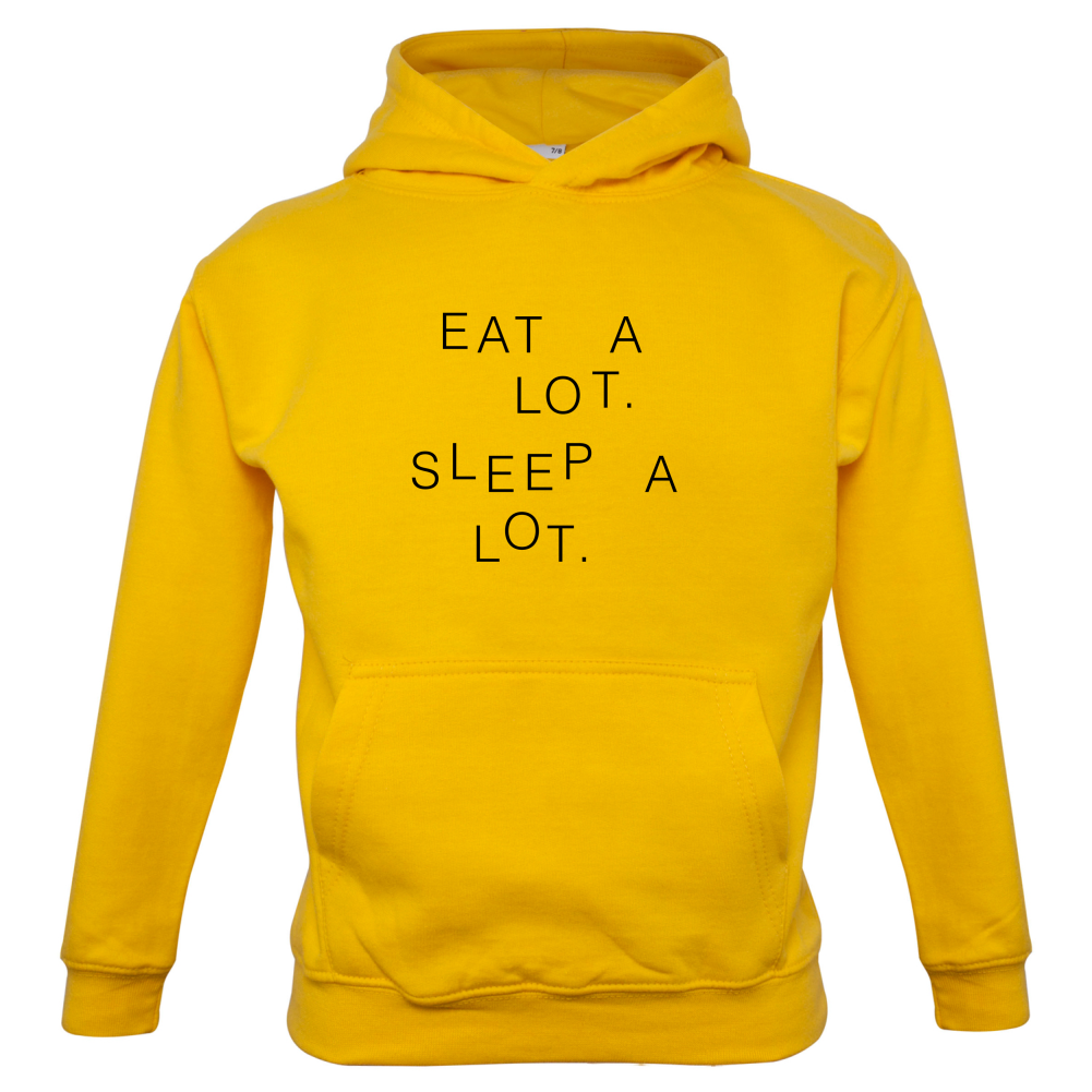 Eat A Lot Sleep A Lot Kids T Shirt