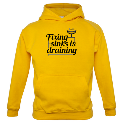 Fixing Sinks Is Draining Kids T Shirt