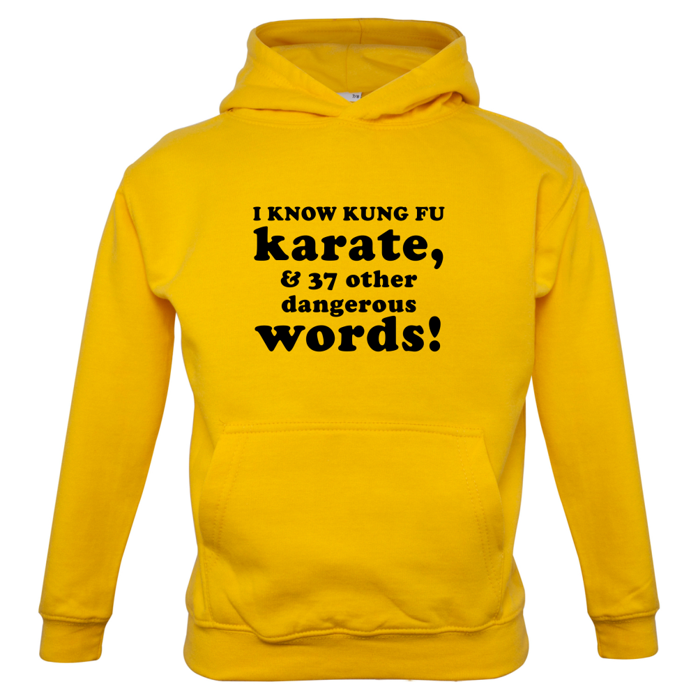 I Know Karate And 37 Other Dangerous Words Kids T Shirt