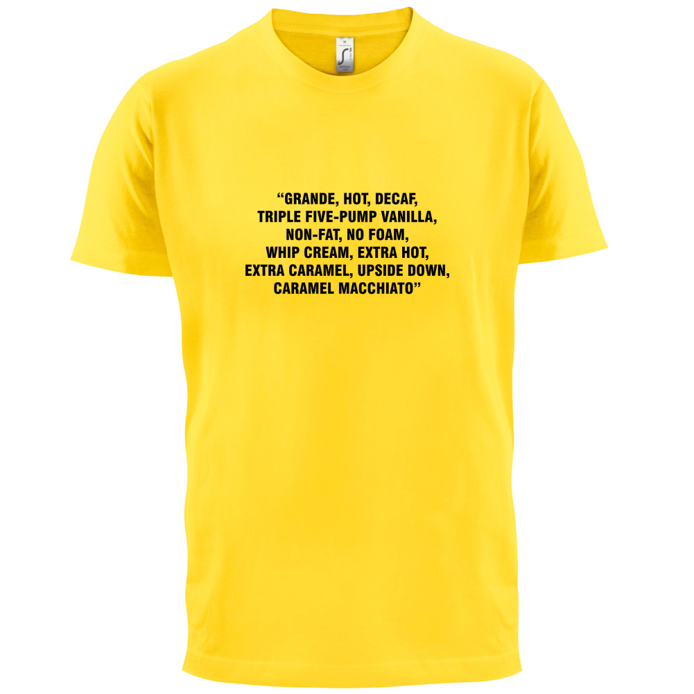 Long Coffee Order T Shirt