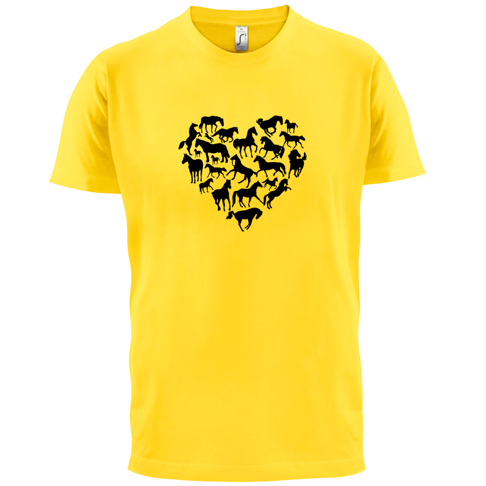 Love Heart Horse T Shirt