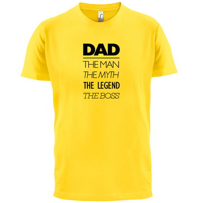 The Man The Myth The Legend The Boss T Shirt