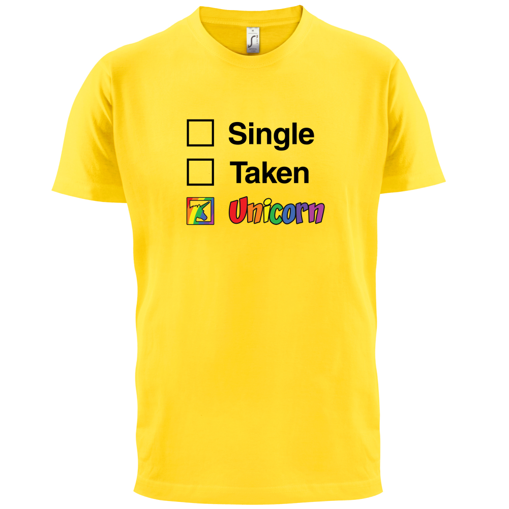 Single Taken Unicorn T Shirt