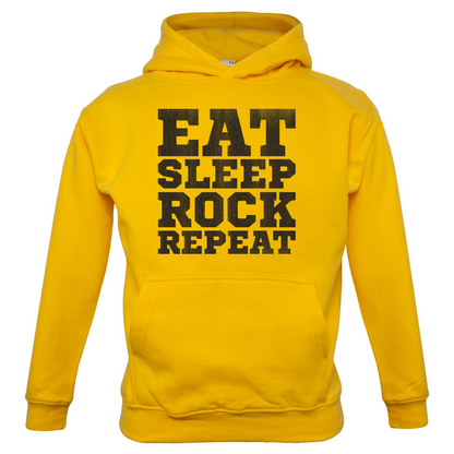 Eat Sleep Rock REPEAT Kids T Shirt