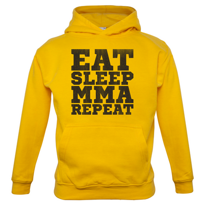 Eat Sleep MMA REPEAT Kids T Shirt