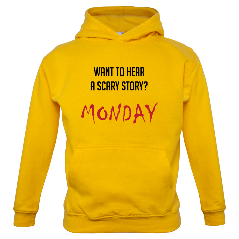 Scary Story, Monday Kids T Shirt