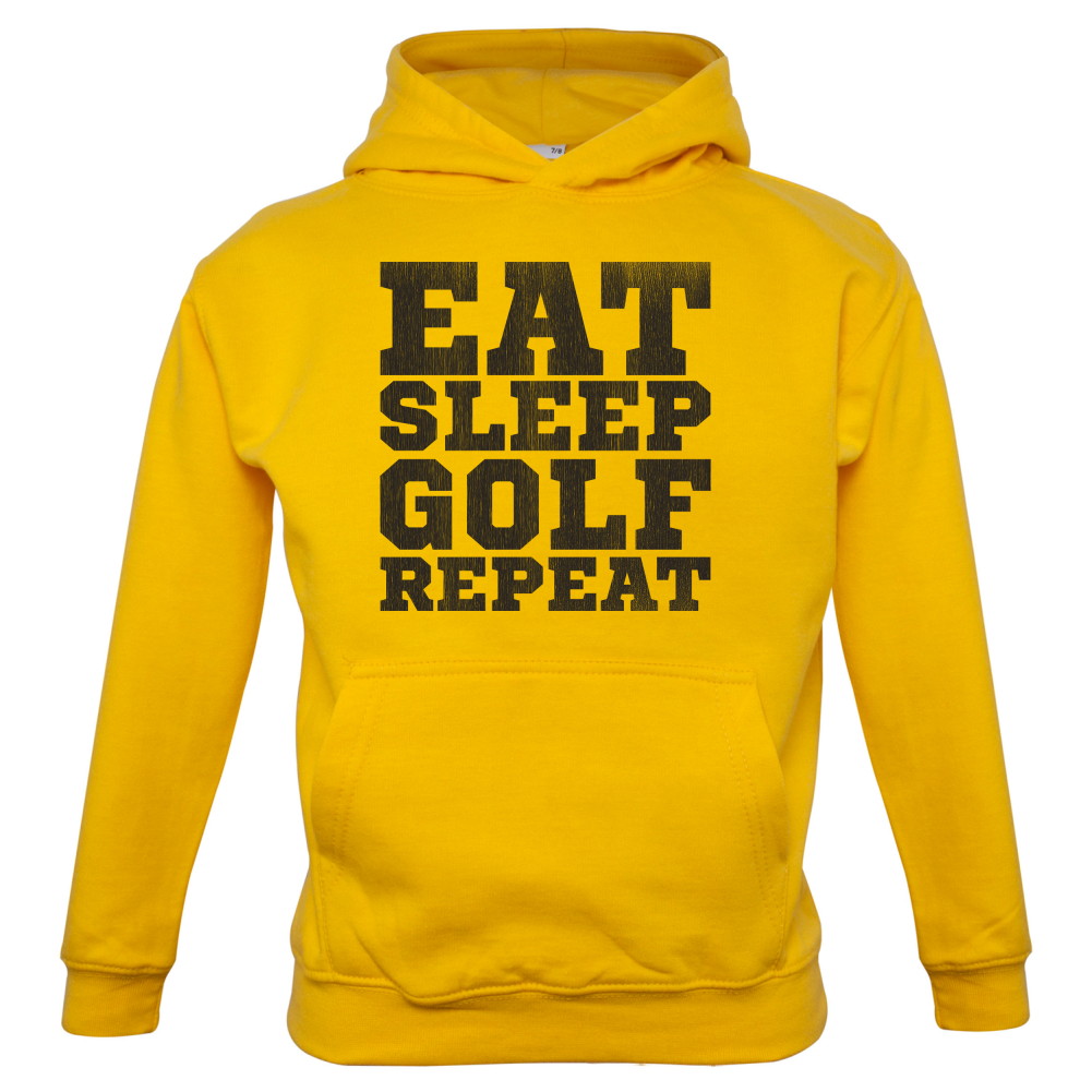 Eat Sleep Golf REPEAT Kids T Shirt