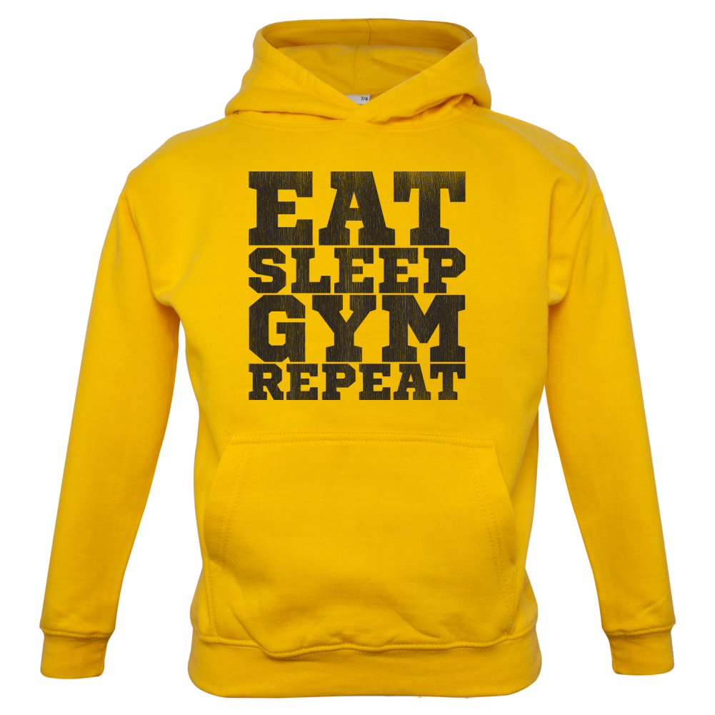 Eat Sleep Gym REPEAT Kids T Shirt