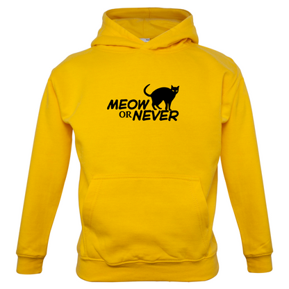 Meow Or Never Kids T Shirt