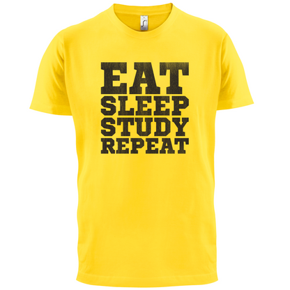 Eat Sleep Study Repeat T Shirt