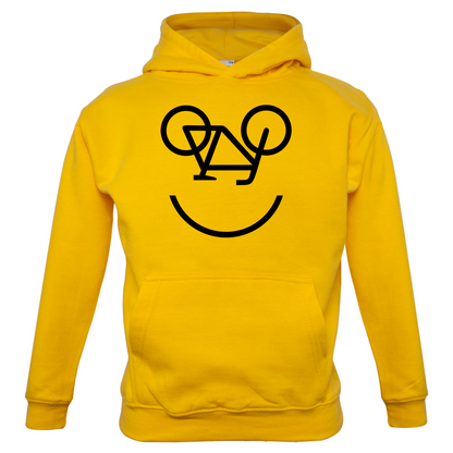 Bicycle Smiley Face Kids T Shirt