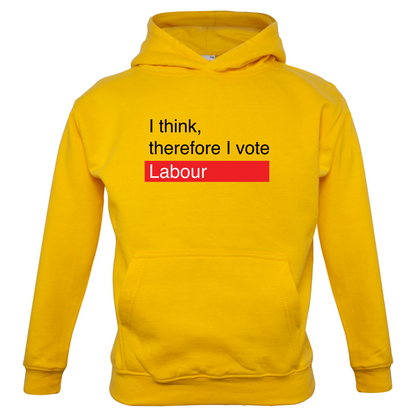 I think, therefore I vote Labour Kids T Shirt