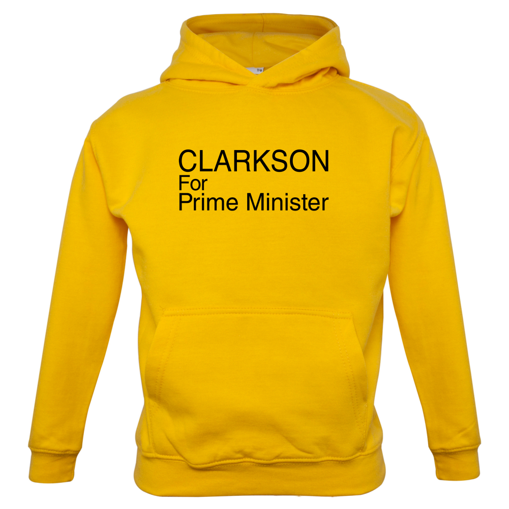 Clarkson For Prime Minister Kids T Shirt